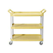 HLF- Automobile di Pulizia del Ristorante dell'hotel di plastica della Lega di Alluminio, Carrello dello Strumento di Giardino, scaffale di stoccaggio Staccabile, 96x50x102cm