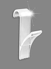 WENKO Gancio scaldasalviette trasparente set 2 pezzi - set 2 pezzi, Plastica, 2.5 x 10.5 x 7 cm, Trasparente