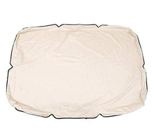JX-PEP Baldacchino di Ricamo per Sedile da Giardino, 2/3 posti, Patio Hammock Swing Top Cover all'aperto,Beige,195 * 125 * 15cm