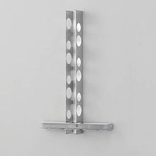 [en.casa] Portabottiglie Pensile da Vino 55 x 35 x 7 cm Supporto in Acciaio per 6 Bottiglie Cantinetta da Parete in Metallo Scaffale per Bottiglie da Vino e Portabicchieri