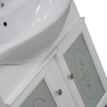 Base bagno con lavabo da 65 cm bagno shabby chic in legno bianco