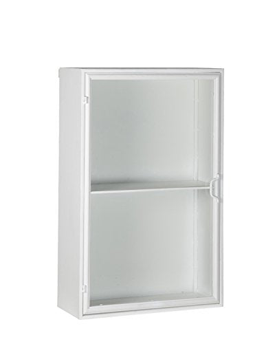 Ib Laursen - Armadietto da parete in metallo, 1 ripiano, colore: Bianco