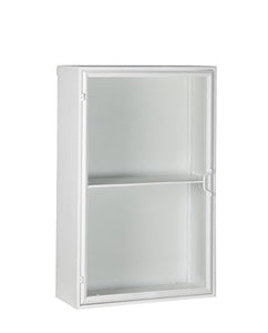 Ib Laursen - Armadietto da parete in metallo, 1 ripiano, colore: Bianco