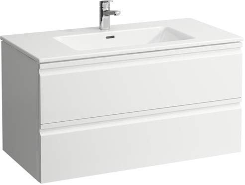 Laufen PRO S Set, lavabo, 1 Foro per Rubinetto, sfioratore, incl. mobiletto, 2 cassetti, 1000x500mm, colorazione: wenge - H8619654231041