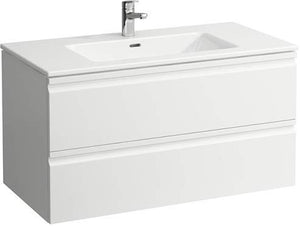 Laufen PRO S Set, lavabo, 1 Foro per Rubinetto, sfioratore, incl. mobiletto, 2 cassetti, 1000x500mm, colorazione: wenge - H8619654231041