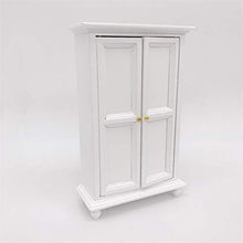 Mini Doll House Furniture Armadio a Doppia Anta Armadio Camera da Letto Spry