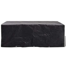Lechnical Pratico Set di 2 Fodere per mobili da Giardino, Fodera per mobili da Giardino in polietilene Nero, Set 2 Pezzi 229 x 113 x 73 cm (Lunghezza x Larghezza x Altezza) -con 8 Fori