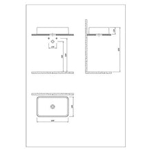 Rivestimento antibatterico per lavabo da 60 x 38 cm, soluzione moderna per il vostro bagno o anche per il bagno degli ospiti, particolarmente facile da pulire grazie alla superficie antibatterica
