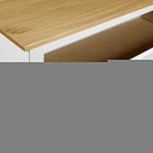 Ausla - Mobiletto Hill con 4 cassetti, in legno, per camera da letto, soggiorno, cucina, 79 x 40 x 110 cm, bianco e legno chiaro