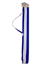 Shelta Australia - Ombrellone da spiaggia, 180 cm, a righe bianche e blu
