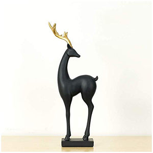 THj Corno d'oro Ornamenti di Cervi Decorazioni per la casa in Stile Nordico Portico Soggiorno Mobile TV Armadietto del Vino (Colore: A)