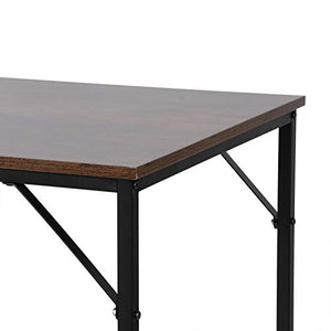 Ausla Set di tavole da bar, set da bar con 2 sgabelli da bar, set da 3 pezzi, tavolo da pranzo con robusto telaio in metallo per soggiorno, sala da pranzo