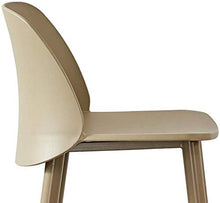 Sgabello Sedia Poggiapiedi Nordic Creativa Bar Stool casa Fashion Bar Sedia della Cucina Sedia di Ricezione Chaise Longue Chaise PP Materiale plastico Bar Stool QAF1009 (Color : Khaki)
