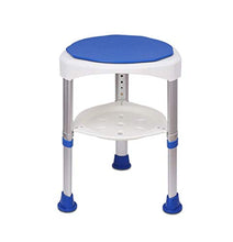 Z-SEAT Sgabelli Doccia Blu Round 360 & DEG; Sgabello da Bagno Girevole Sgabello da Doccia in Lega di Alluminio Sgabello per Donne Incinte Sgabello da Bagno Antiscivolo in a