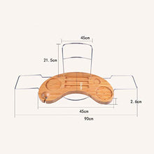 Cremagliera Vassoio Della Vasca Bagno, Cremagliera Bambù Cremagliera Vetro Supporto Supporto Telefono Cellulare Sostegno IPad Tazza Ventosa Antiscorrimento, Vasca Bagno Dell'hotel Famiglia, 45-95x16x2
