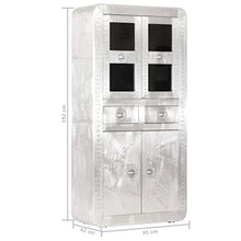 vidaXL Legno Massello di Mango Credenza Alta Aviator Madia Mobile Armadietto Armadio Mobiletto Alto Portaoggetti Cassa Cassapanca 95x42x192 cm