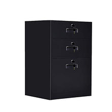 Schedario Classificatore Verticale Lock The File Cabinet, Classificatore Metallico A 3 Cassetti In Metallo Laminato, Non C'è Bisogno Di Assemblare, Con Ruote, Per Il Rack Di Archiviazione Aperto Della