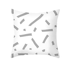 Federe Cuscini Divano 45X45,Fodere Per Cuscini, Motivo Geometrico Grigio Giallo Semplice Nordico, Fodera Per Cuscino Lombare Per Divano Da Ufficio, Set Di 4 Articoli Per La Decorazione Della Casa, Cor
