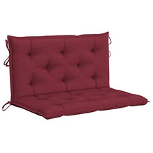 vidaXL Cuscino per Dondolo Rosso Vino 100 cm in Tessuto