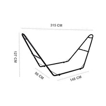 Todeco Letto Appeso, Amaca, Beige, con Supporto H-Type, Brasiliano, Cotone, capacità: per 2 Persone, Altezza: Regolabile