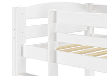 Erst-Holz Chic Letto a Castello 90x200 per Bambini in Pino Bianco divisibile con doghe rigide 60.10-09W