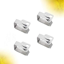 CLISPEED 4 Pezzi Clip per Tovaglia Decorativo in Acciaio Inox Copriletto Morsetto Supporto Clip per Tavolo da Picnic Flessibile Ideale per Picnic Tendoni Matrimoni Festa di Laurea