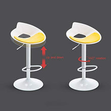 JXXDDQ Sgabello Alto da Bar, Sgabello Alto, Arredamento Semplice da Bar, Set da 2, Rotazione 360 (57-77cm) (Color : Yellow)