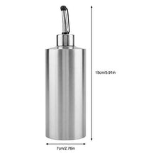 Rockyin 550ml in Acciaio Inox Olio Aceto Bottiglia di Salsa Accessori Dispenser Container Casa Cucina (A)