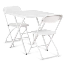 Newstorm 50011001119721 – Set Tavolo in Acciaio e Due sedie Pieghevoli Aruba