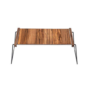 LZL Variety Frame Combinazione Tavolo Pieghevole da Esterno Camping Barbecue Tavolo da Picnic Pieghevole Portable Facile da installare Tavolino (Color : Natural)