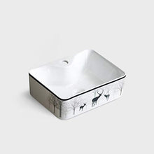 JPOYT-O sopra Il Contro Bacino Piazza Bagno Lavatoio Piccolo Mini Servizi igienici Un Foro 400x305x130mm