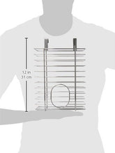 WENKO Cesto portasacchetti sopra anta - per sacchetti o calze, Metallo cromato, 20 x 30 x 12 cm, Argento lucido