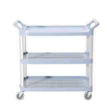 HLF- Automobile di Pulizia del Ristorante dell'hotel di plastica della Lega di Alluminio, Carrello dello Strumento di Giardino, scaffale di stoccaggio Staccabile, 84.5x43x95cm