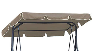 Ferocity Universale Tetto del Dondolo da Giardino Ricambio Ricambi tettuccio Tetto Dondolo Copertura Superiore baldacchino Dimensione 210 x 145 cm Beige [101]