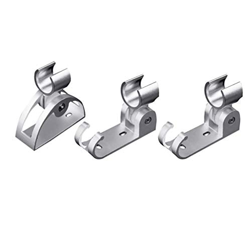 TOPBATHY 3pcs Supporto per Soffione Doccia Supporto per Soffione in Alluminio Regolabile per Soffione Doccia per Bagno