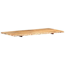FAMIROSA Piano per Lavabo Bagno in Massello di Acacia 120x55x2,5 cm
