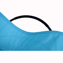 miozzi Sedia a Dondolo Moderna da Giardino in Textilene Blu 154x80x84 cm