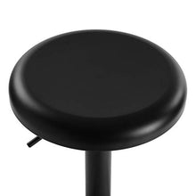 Versa Zena Sgabello Alto da Bar, Rotante, Misure (A x L x l) 81,5 x 35 x 35 cm, Acciaio, Color Nero