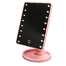 Specchio A 360 Gradi Rotante Trucco Specchio Regolabile 16/22 LED LED Touch Touch Touch Drop 16/26,5 cm Rosa