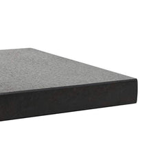 vidaXL Base per Parasole in Granito 30kg Quadrata Nera Sostegno Tenda Parasole