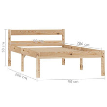 SKM Giroletto in Legno Massello di Pino 90x200 cm (12.92kg)