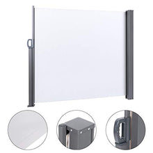 Oumefar Accessori per Esterni con Rivestimento Impermeabile Retrattile per Tende da Sole per spogliatoi da Ufficio(Beige)