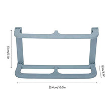 Tarente Pantofole in plastica a Doppio Strato Pantofole autoadesive Holder Rack Organizer (Blu)