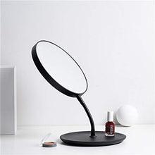 BCL Specchi da Parete per Bagno Specchio per Il Trucco Specchio Cosmetico da Tavolo Nordico da 7,8 Pollici, Specchio Bifacciale 1X E Specchio Ingranditore 5X Nero