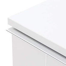 Cribel Efesto Comodino, Legno, Bianco, 58 x 39 x 48 cm