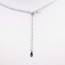 Baoxiaohed Collana in Argento Sterling, Collana Quadrata personalità alla Moda in Argento Sterling 925, Adatta per La Festa della Mamma, Regali di Anniversario E Regali di Compleanno