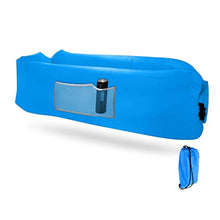 Inflatable Sofa Poltrona Gonfiabile Divano Gonfiabile Amaca con Cuscini incorporati e Borse portaoggetti, Facile da trasportare, Senza Pompa, Resistente all'Acqua e allo Strappo