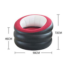 Divano Gonfiabile Per Sedie Con Ottomana, Divano Per Sedili Portatile Per Esterno Da Gioco Per Lettino Campeggio Per Esterni Da Campeggio Giardino Tessuto Floccato Singolo ( colore : With footstool )