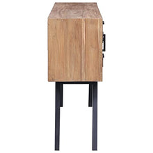 vidaXL Madia 140x30x75 cm in Legno Massello di Teak