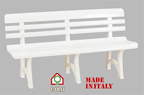 BICA 89 Olimpia Panchina, Bianco, 150x53x77 cm, 150x53x72 cm